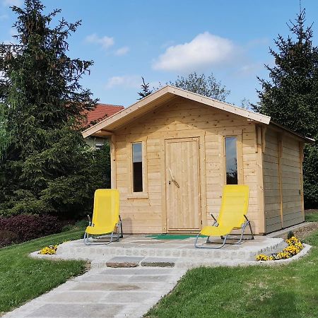 Pension Raupennest mit Blockhaussauna Bautzen Extérieur photo