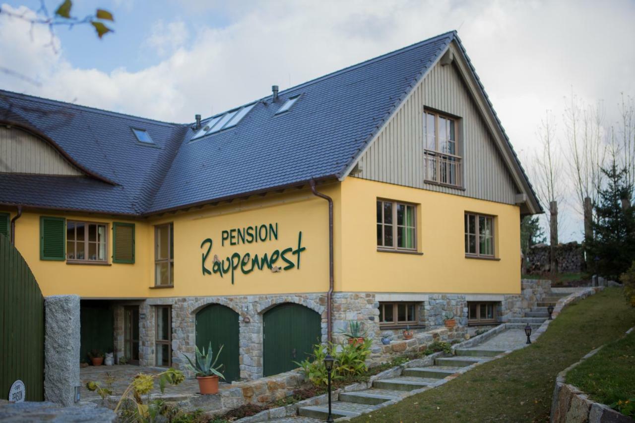 Pension Raupennest mit Blockhaussauna Bautzen Extérieur photo
